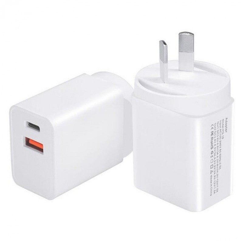 20W Dual PD +USB Type C Fast Charging Wall Plug Charger Adapter For Apple IPhone Samsung Galaxy Google Nokia Oppo Huawei IPad 20W Dual PD +USB Type C Fast Charging Wall Plug Charger Adapter For Apple IPhone Samsung Galaxy Google Nokia Oppo Huawei IPad